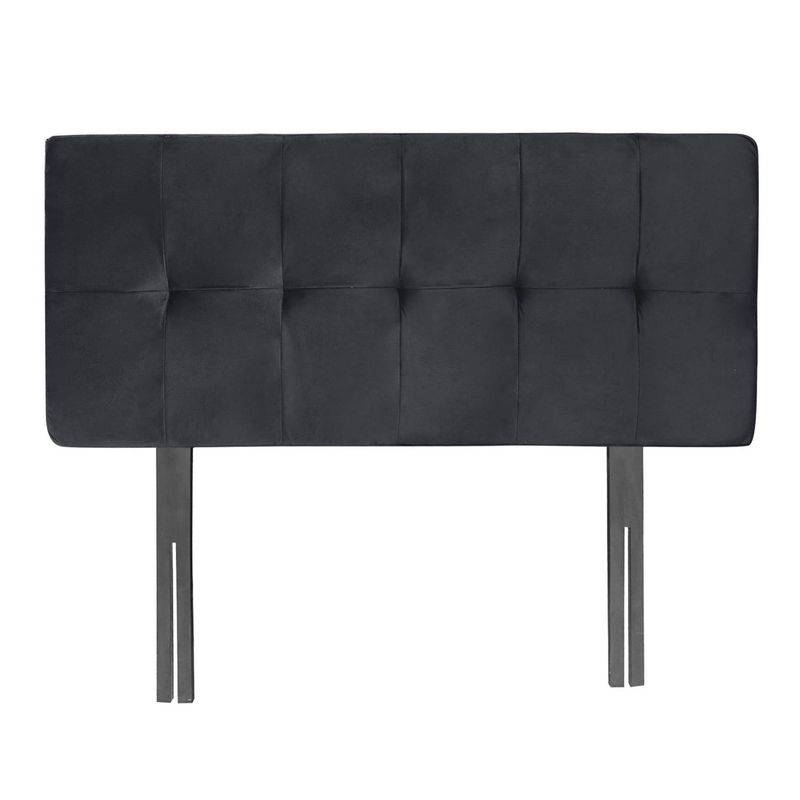 MUEBLES HVM - Respaldo  Negro  boton  lineal  HVM 2P