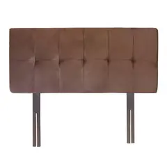 MUEBLES HVM - Respaldo Cafe boton lineal HVM 2P