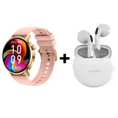 LENOVO - Audífonos Bluetooth HT38 y Reloj Inteligente Smart Watch S46
