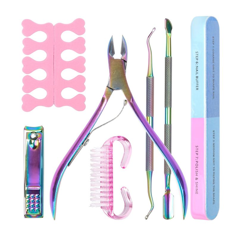 EVERSO - Kit De Herramientas De Uñas Encarnadas Cortauñas 7pcs