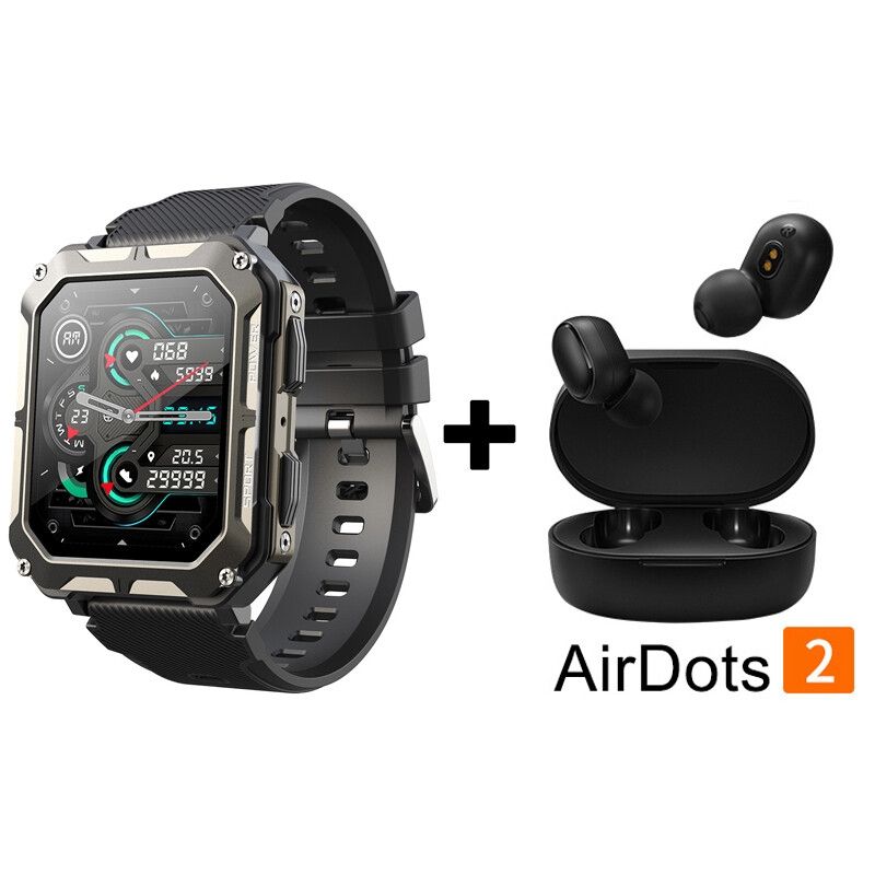 XIAOMI - Audífonos Bluetooth Redmi Airdots 2 y Reloj Inteligente C20 PRO