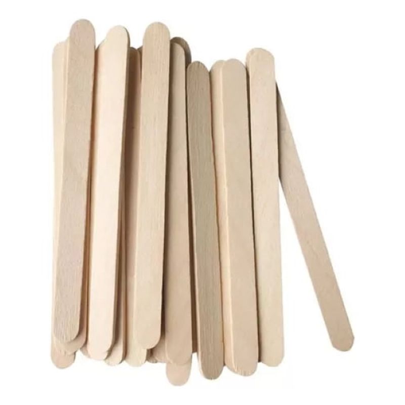 MOTARRO - Pack De 50 Palos De Madera De 114 mm (Palitos De Helado)