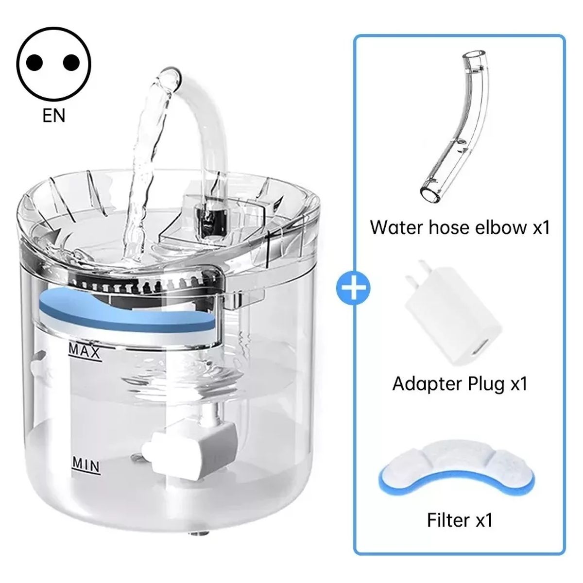 GENERICO - Dispensador Bebedero Agua Automatico Gatos Perros