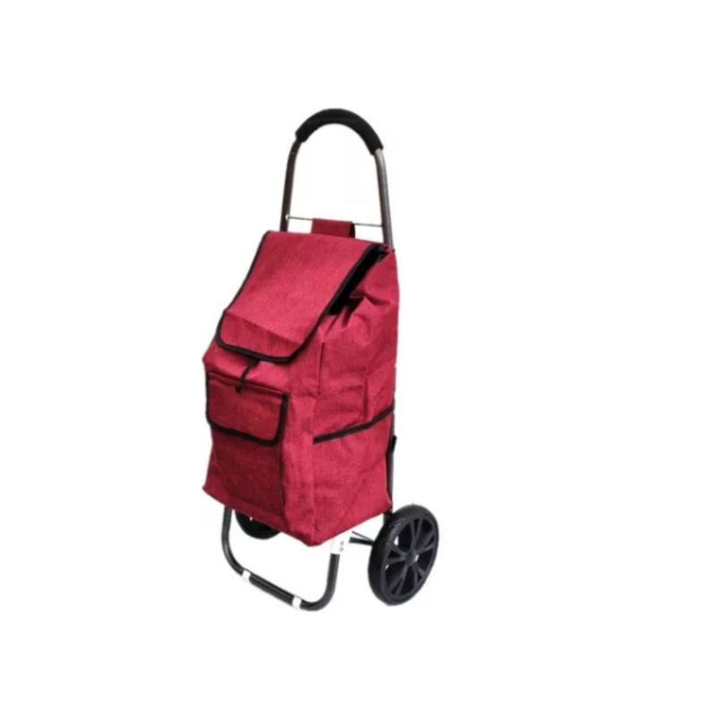CRUSEC - Carro De Compras Plegable Tela Impermeable Color rojo
