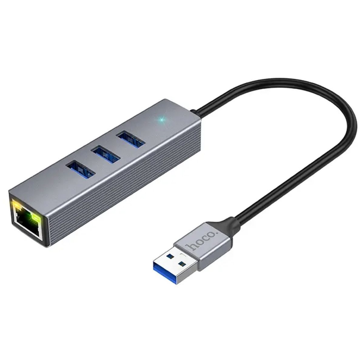 HOCO - Hub Hoco HB34 4 en 1 USB  a RJ45 Gigabit 1000Mbps