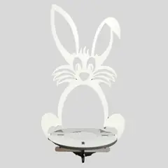 GENERICO - Pack 12 - Conejo Blanco Madera - Grande