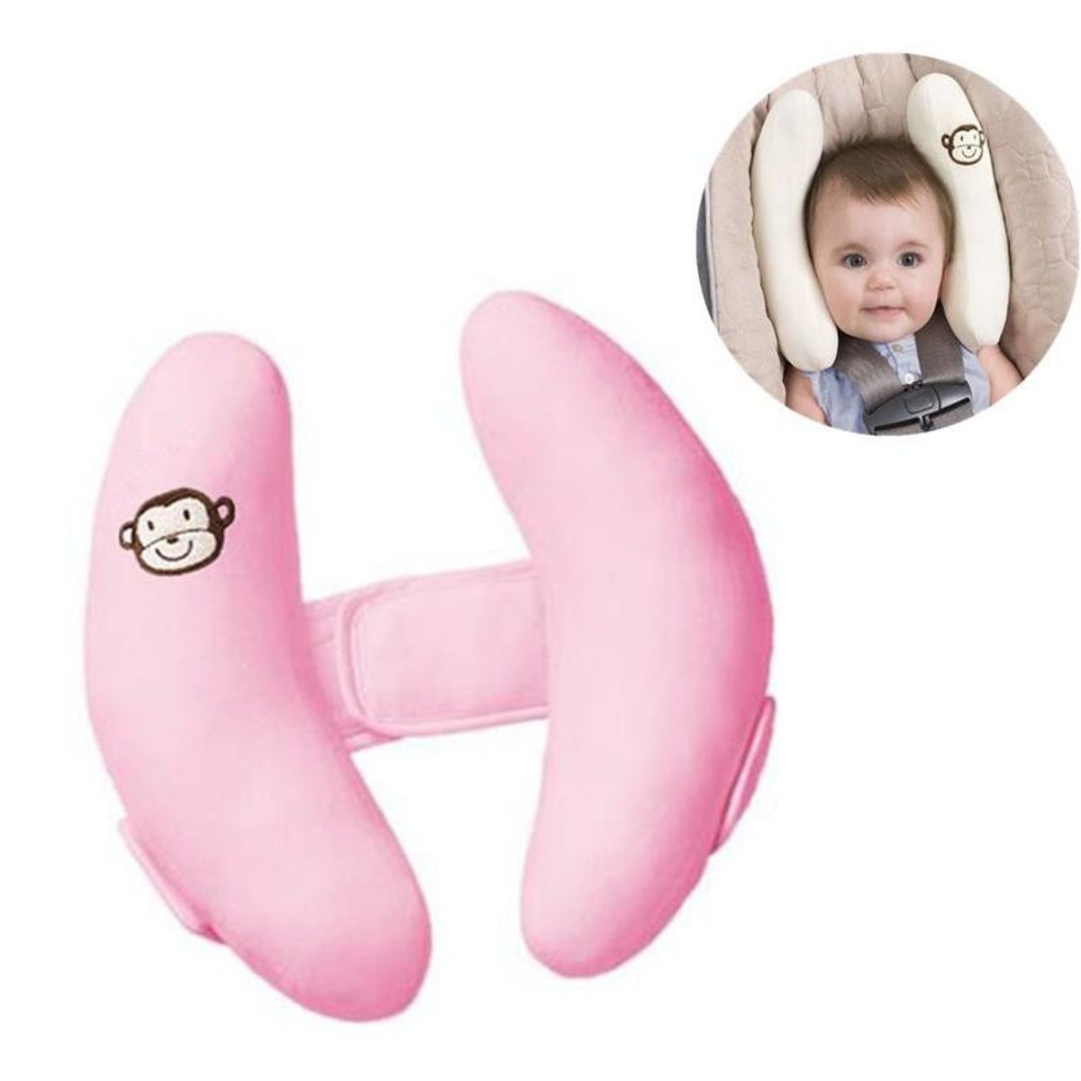 GENERICO - Cojín Apoya Cabeza Cuello Para Asiento De Auto O Coche Bebé