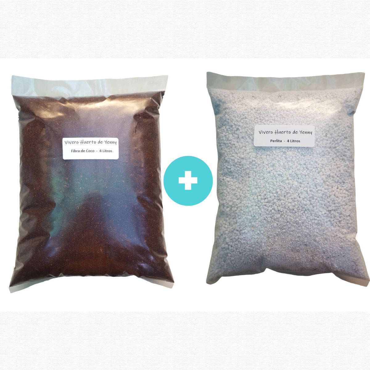 GENERICO - Fibra de Coco 4 Litros + Perlita 4 Litros