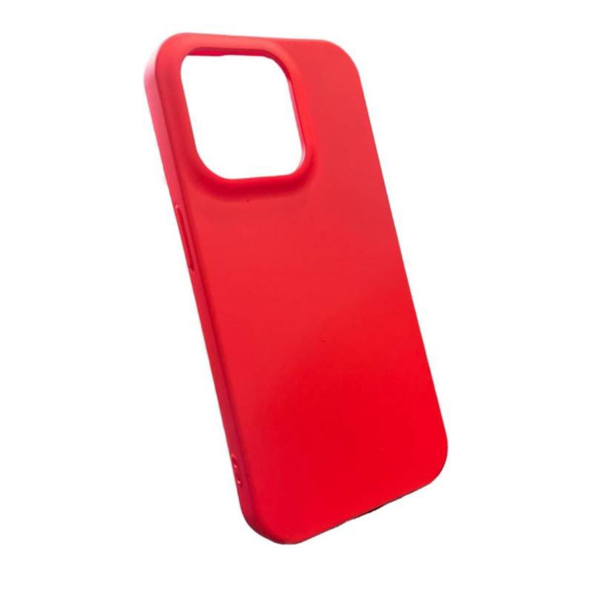 GENERICO - Carcasa Silicon slim para Iphone 15 plus rojo