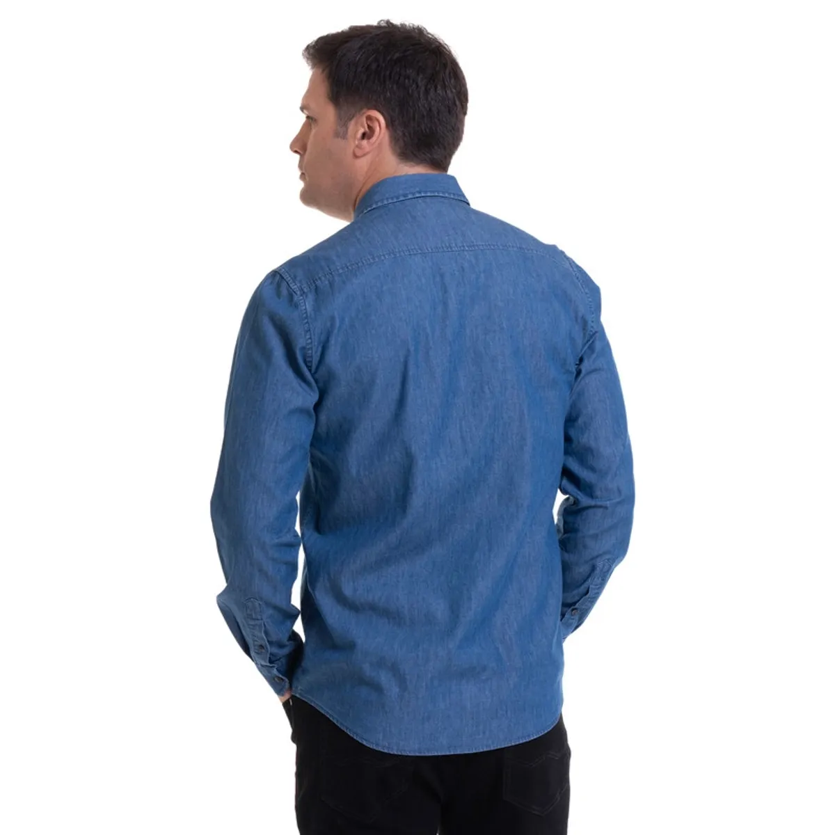 KOTTING - Camisa Denim Azul KOTTING_.