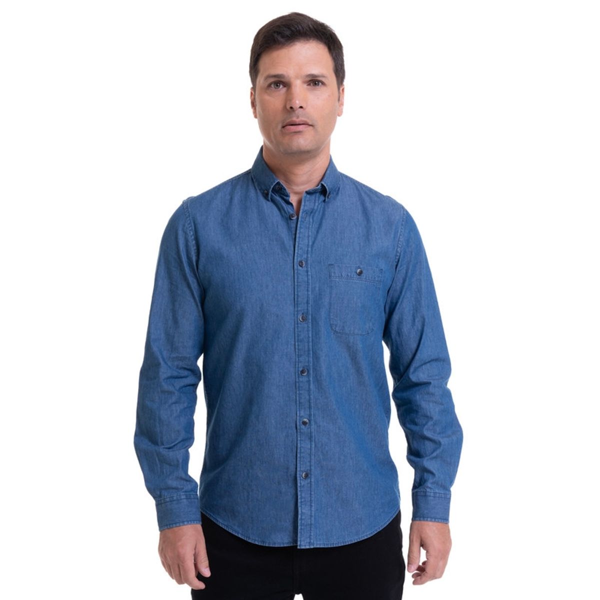 KOTTING - Camisa Denim Azul KOTTING_.