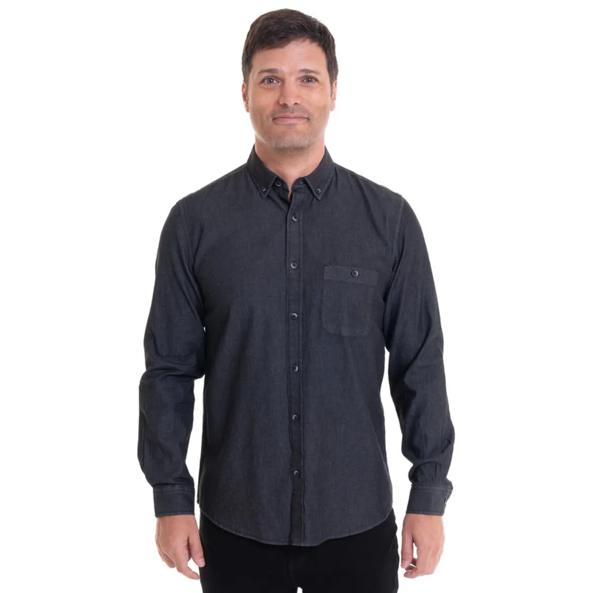 KOTTING - Camisa Denim Negro KOTTING