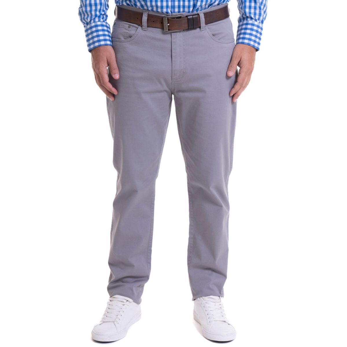 KOTTING - Pantalón 5 Bolsillos Spandex Gris Claro KOTTING