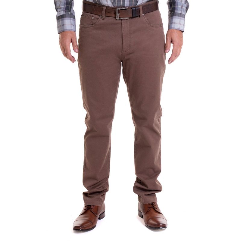KOTTING - Pantalón 5 Bolsillos Spandex Café KOTTING
