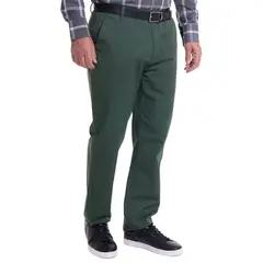 KOTTING - Pantalón Frente Plano Verde Musgo