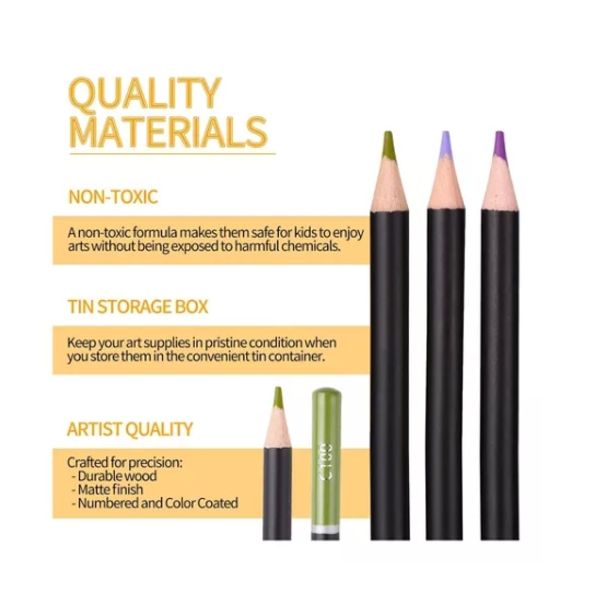 ESHOPANGIE - Set 120 Lapices De Colores Arte Profesional Sketch Estuche