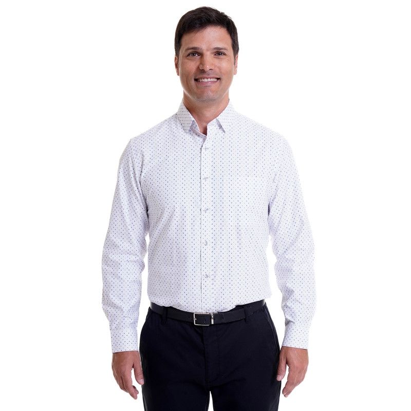 KOTTING - Camisa Fantasía Estampada Blanco KOTTING
