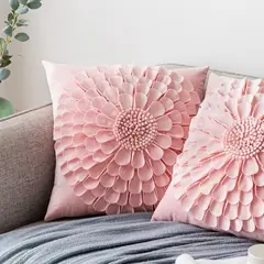 GENERICO - Funda De Cojín Flor 3d Lujosa Funda De Alta Calidad 43x43cm