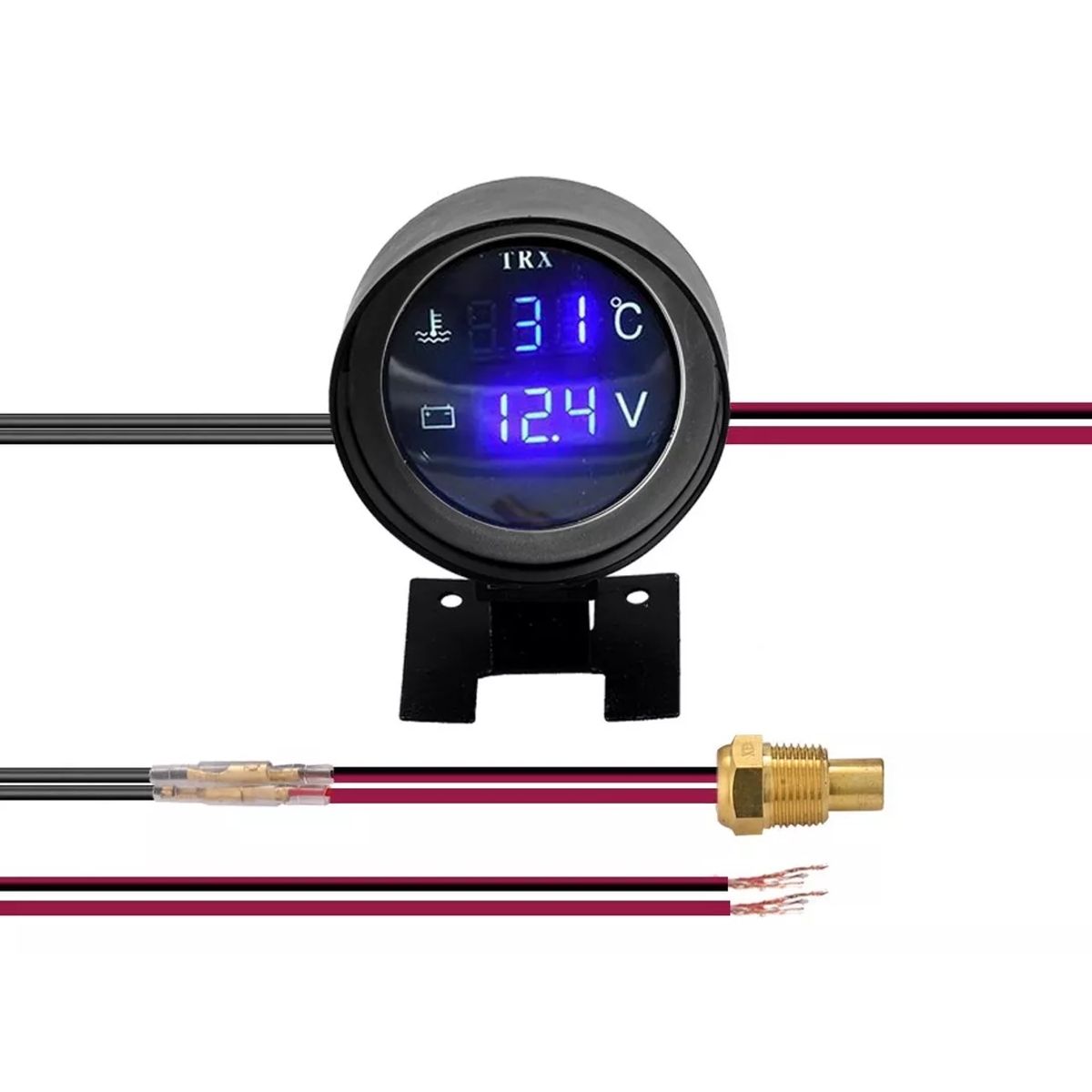 GENERICO - Voltímetro Medidor De Temperatura Del Agua Del Coche