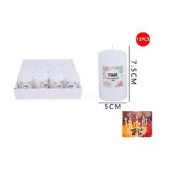 GENERICO - Velas Decorativas Jazmin Blanco 575cm 12pcs