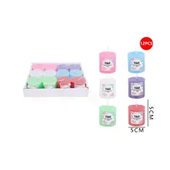 GENERICO - Velas Decorativas Seis Colores 55cm 12pcs