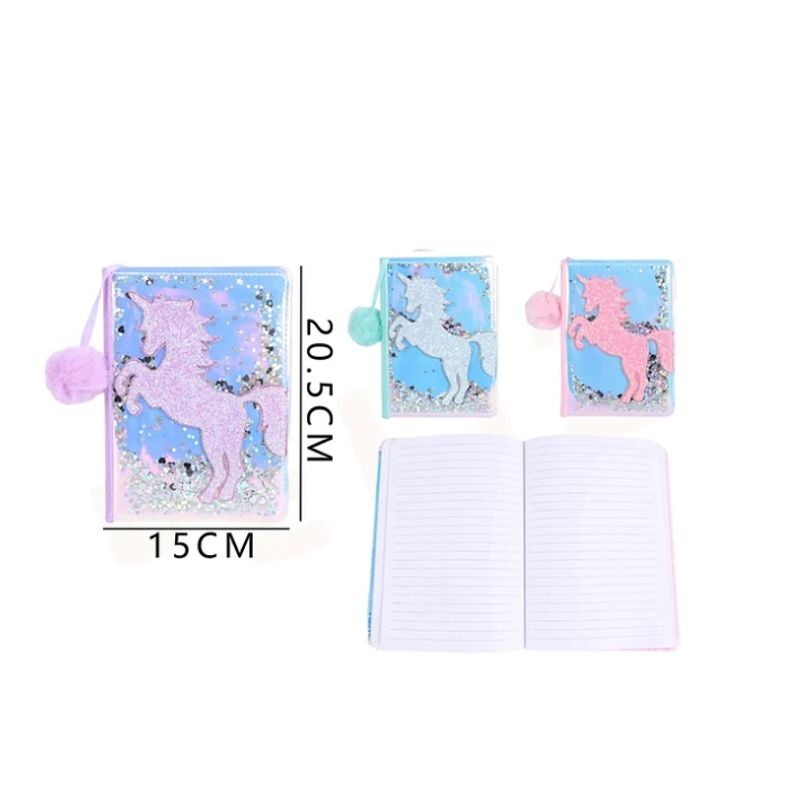 GENERICO - Libreta Forma Unicornio Celeste 15205cm