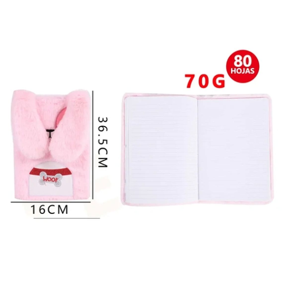 GENERICO - Libreta Diseño Orejón 16365cm