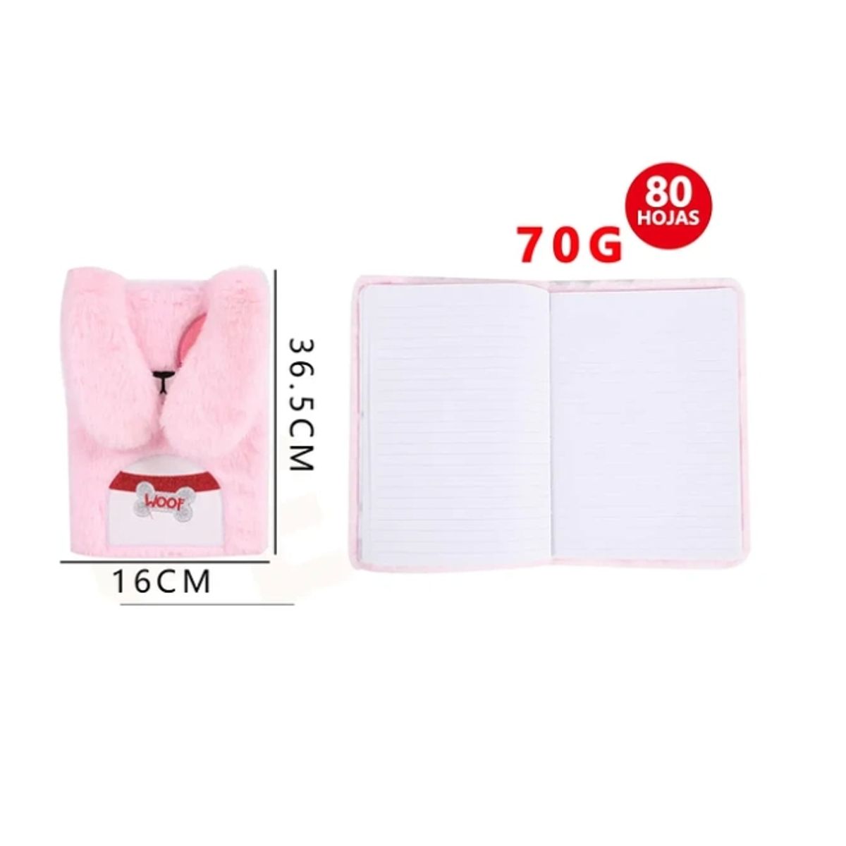 GENERICO - Libreta Diseño Orejón 16365cm