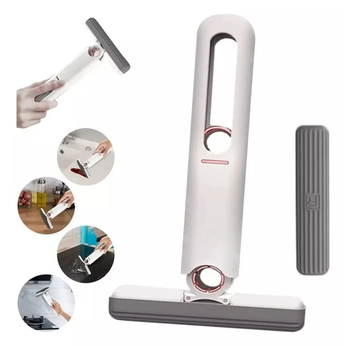 GENERICO - Mini Mopa Trapeador Auto Exprimible Portátil Hogar Plegable