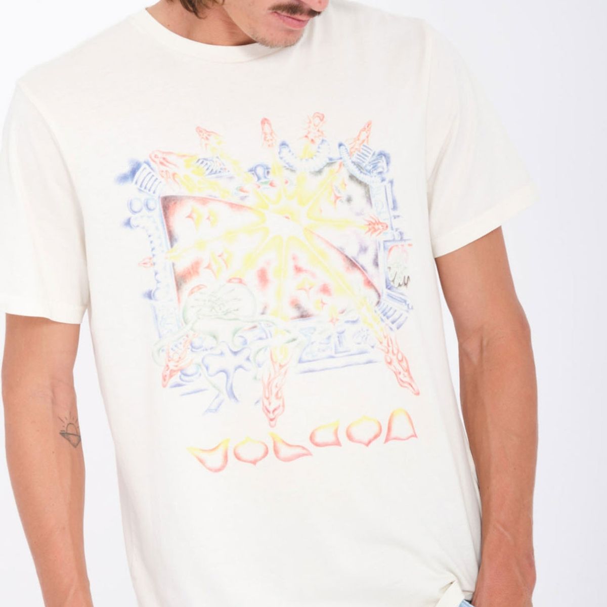 VOLCOM - Polera Fa Sam Ryser Blanco Hombre Volcom