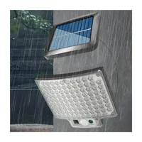 Lampara Solar De Pared Jardin 104 Led Exteriores Impermeable