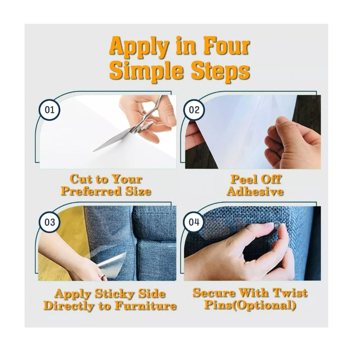 GENERICO - 10 Pzs Protector Muebles Transparente Para Perros Y Gatos