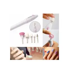 GENERICO - Set Manicure Mini Torno Uñas Pedicure 5 Piezas