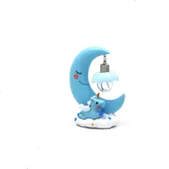 GENERICO - Luz Nocturna De Luna De Unicornio Espantacuco Bebés Azul Marino