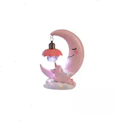 GENERICO - Luz Nocturna De Luna De Unicornio Espantacuco Bebés Rosa
