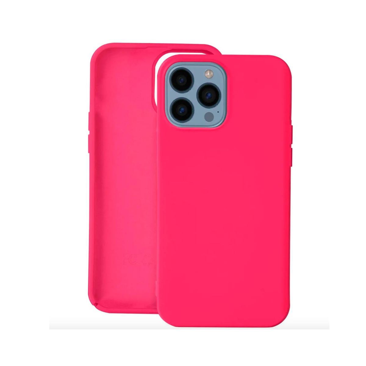 GENERICO - Carcasa Silicon slim para Iphone 15 plus rosado chicle