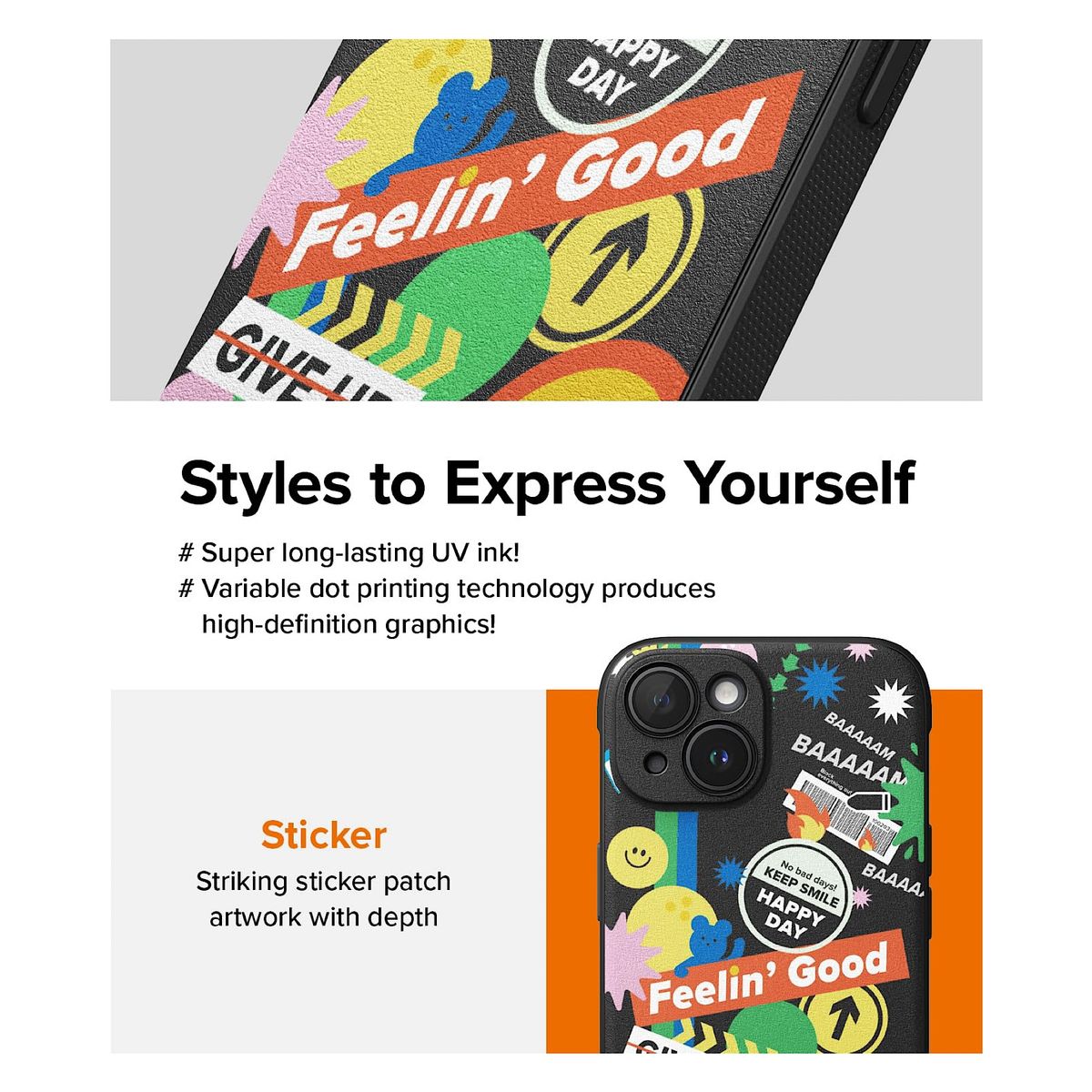 GENERICO - Carcasa Ringke Onyx Sticker Para iPhone 15 Normal