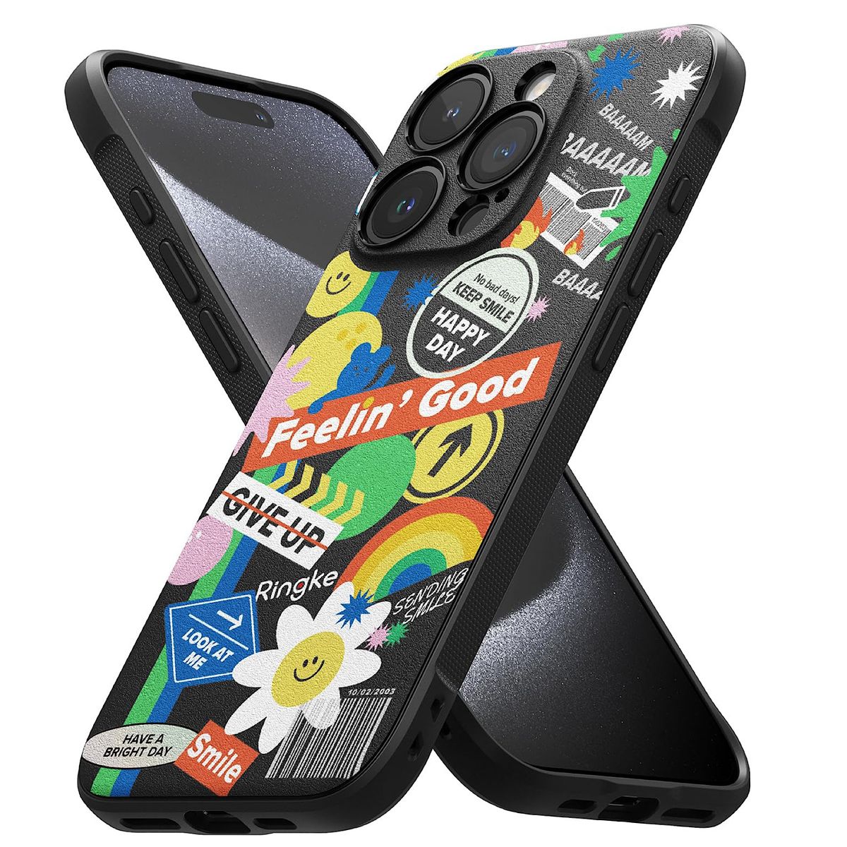 GENERICO - Carcasa Ringke Onyx Sticker Para iPhone 15 Pro Max