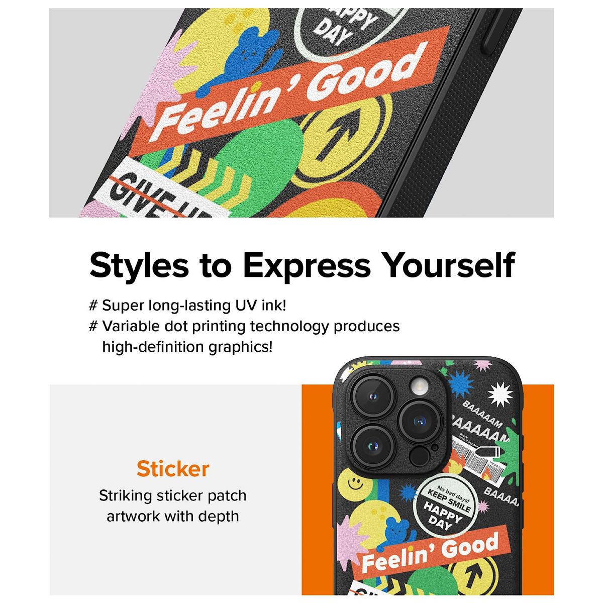 GENERICO - Carcasa Ringke Onyx Sticker Para iPhone 15 Pro Max