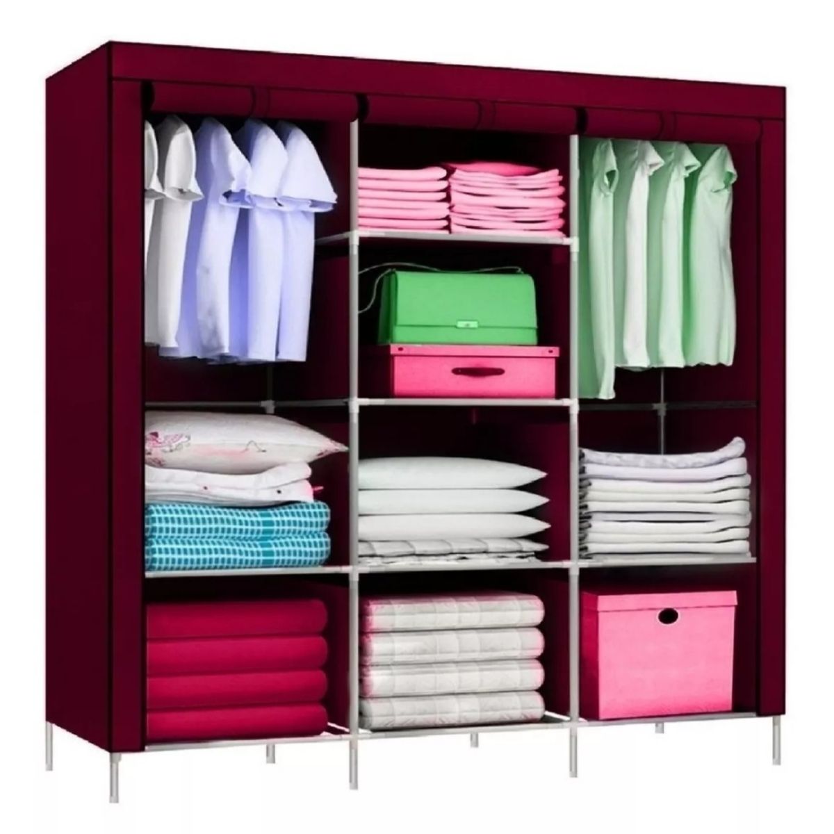 GENERICO - Practico Armario Closet Ropero Armable Grande