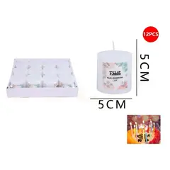 GENERICO - Velas Decorativas Jazmín Blanco 55cm 12pcs
