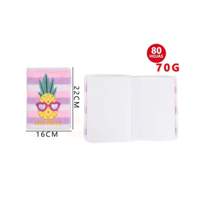 GENERICO - Libreta Diseño Piña 1622cm