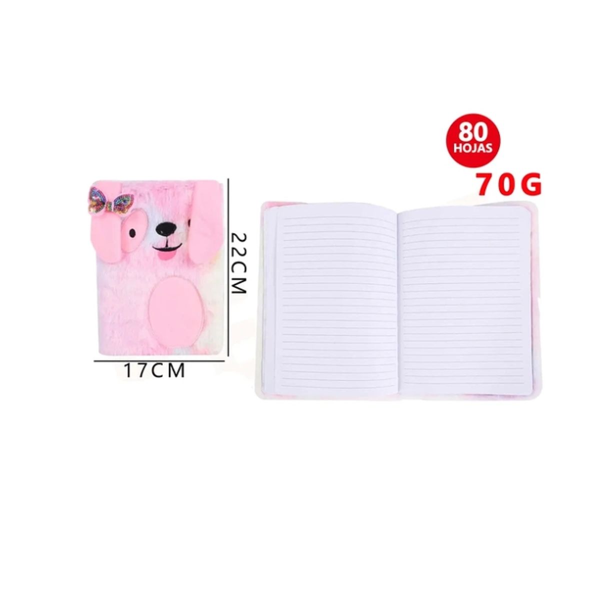 GENERICO - Libreta Diseño Perrito 1722cm