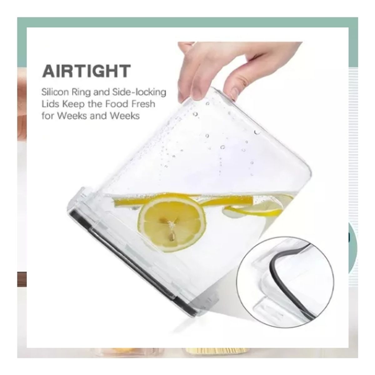 GENERICO - Set De 7 Contenedores Hermeticos De Plastico Cocina Despensa