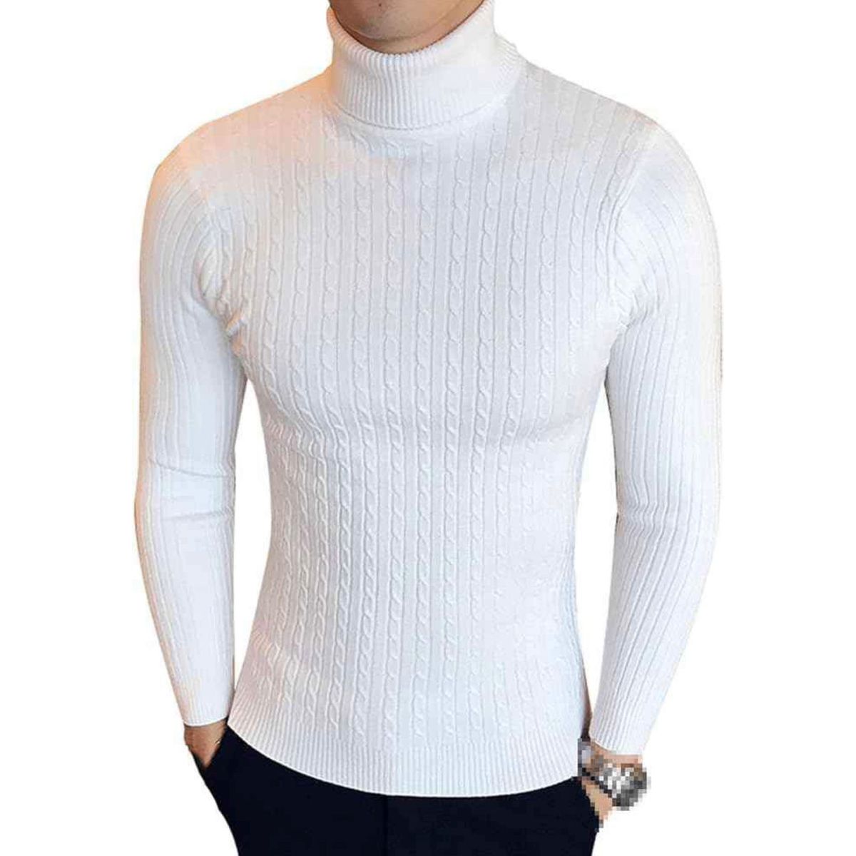 GENERICO - Camiseta Con Cuello De Tortuga Para Hombre