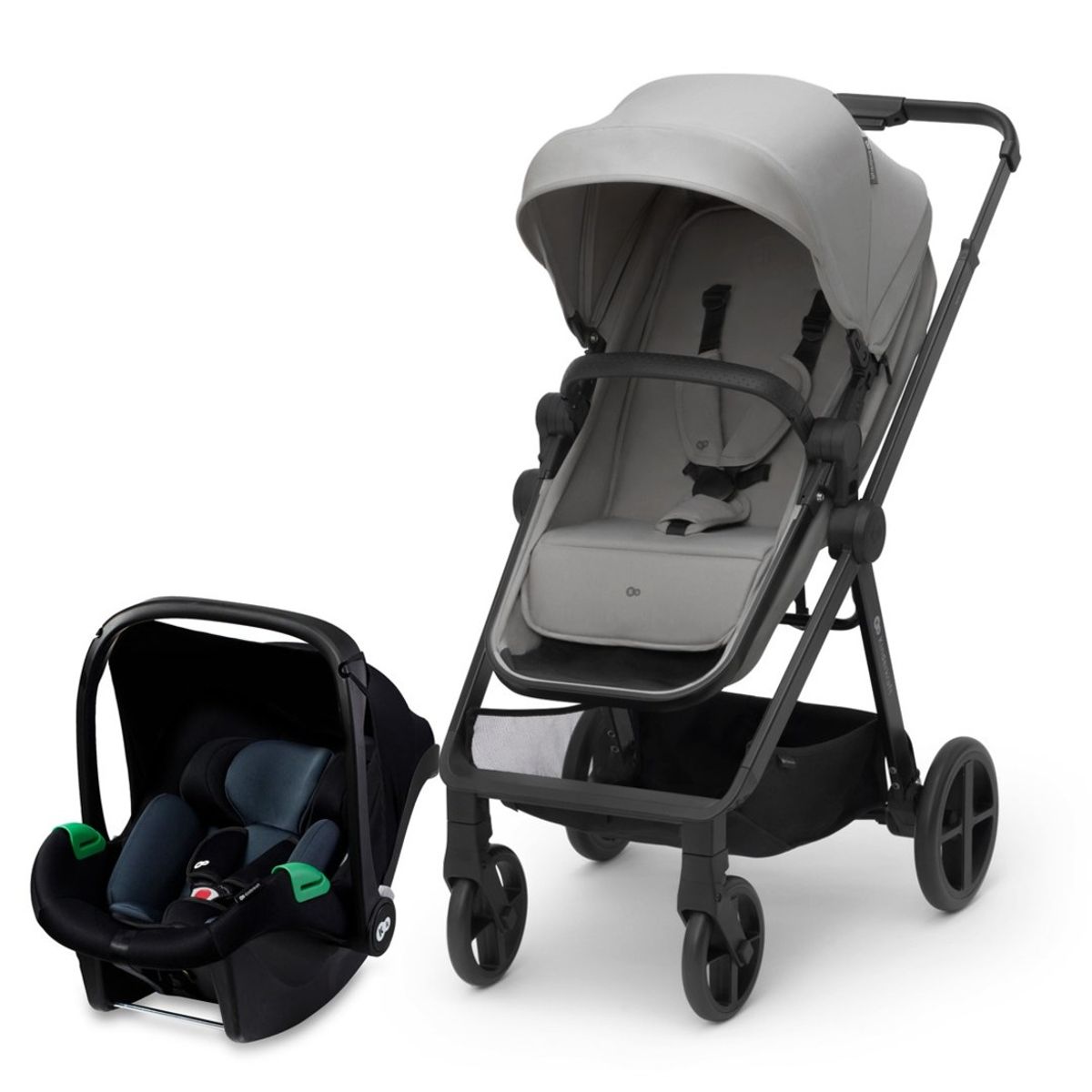 KINDERKRAFT - Coche Travel System Newly 3en1 Gris KINDERKRAFT