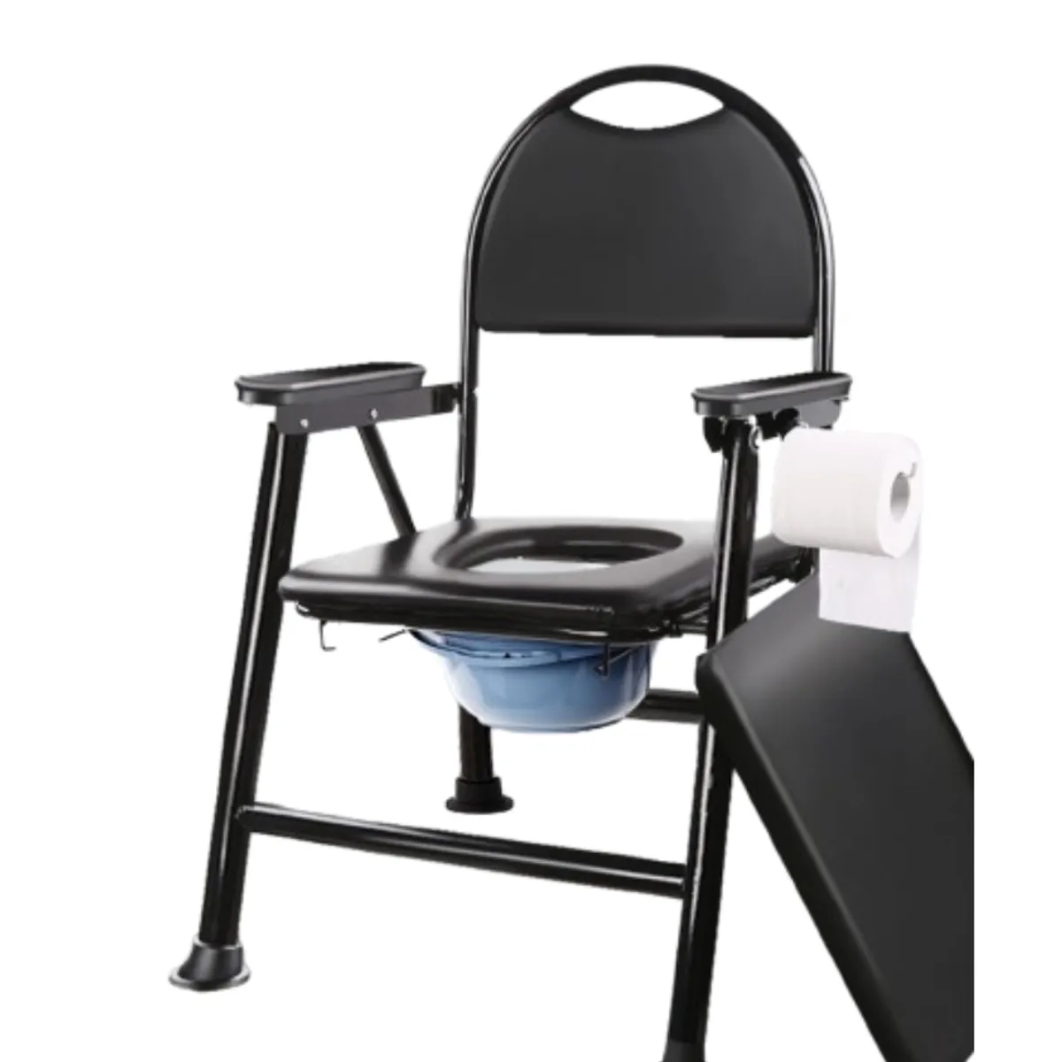 GENERICO - Silla Baño Wc Portatil Plegable Baño Inodoro Discapacitados Acero Inox