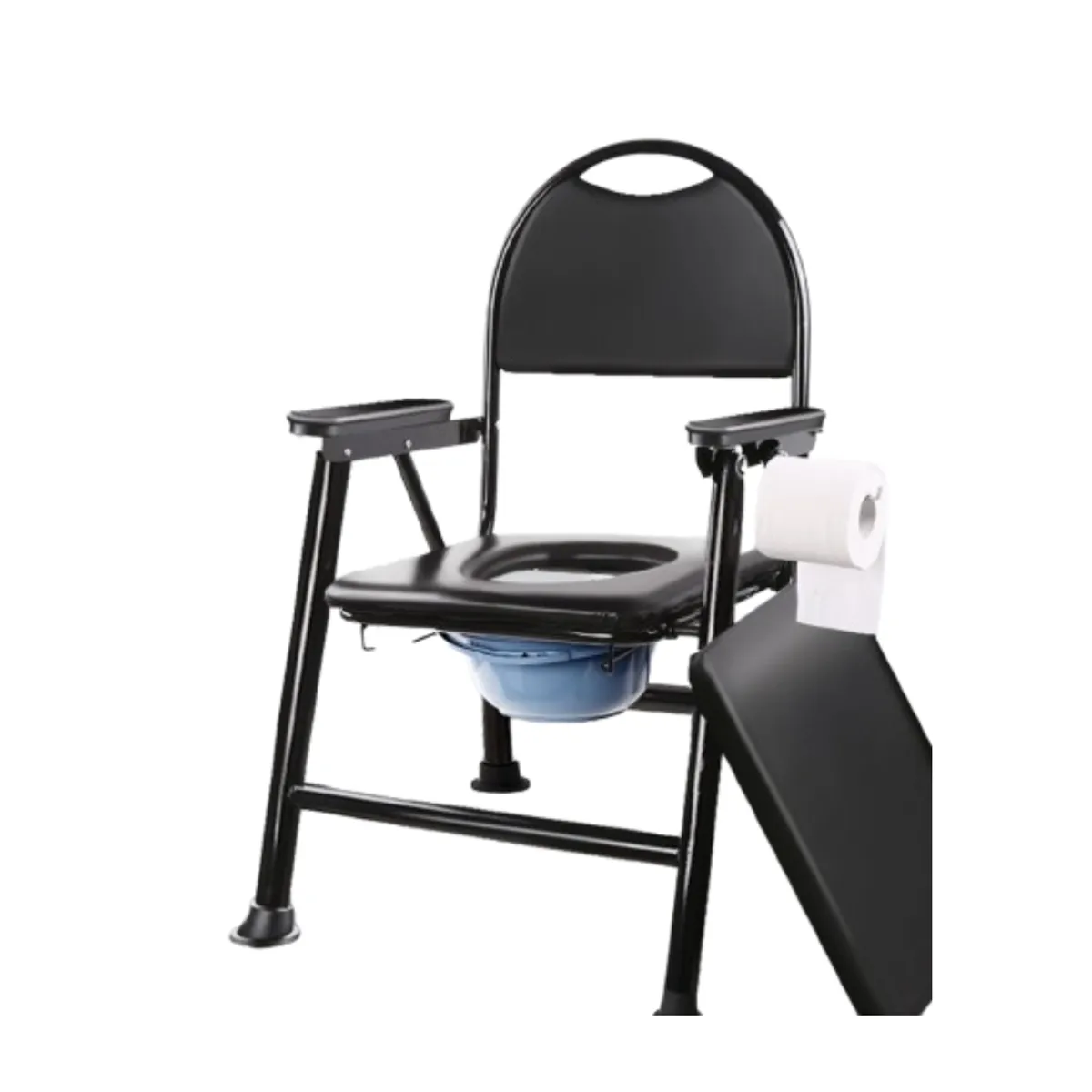 GENERICO - Silla Baño Wc Portatil Plegable Baño Inodoro Discapacitados Acero Inox