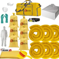 GENERICO - Kit Antiderrame Portátil 120 Lt Nutoil Hidrocarburos Aceites