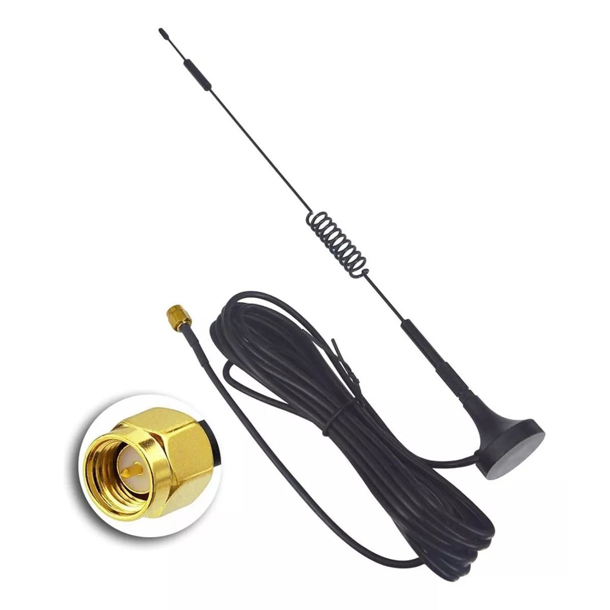 KUANGYE - Antena Wifi 12dbi 3g 4g Aerea Sma Macho Rg174 700-2700mhz 5m